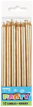 Candles Gold Long 12Pk Unq 34085