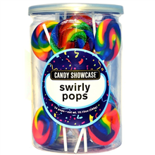Candy Showcase Swirly Pops Rainbow 24 Pack
