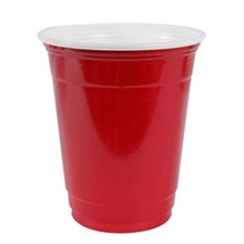 Capri Cup Plastic Party 18Oz Red 20Pk