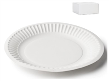 Capri Paper Plate Uncoated 9 230mm 500 Carton