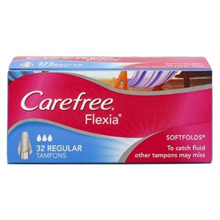 Carefree Tampons Soft Folds Regular 32PK