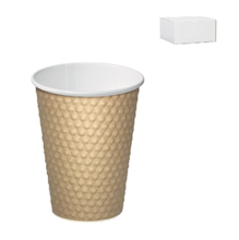 Castaway Cup 12oz Dimple Brown 500Carton