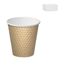 Castaway Cup 8oz Dimple Brown 500Carton