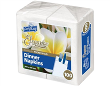 Castaway Napkin Dinner Elegance Pocket Fold 1000Ctn