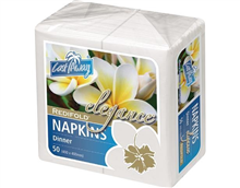Castaway Napkin Dinner Elegance Redi Fold White 50PK