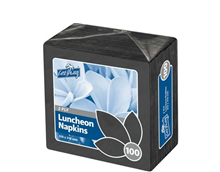 Castaway Napkin Lunch 2 PLY Black 100PK
