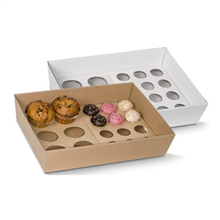 Cater Box Cupcake Insert Med Lge Mini 12 Holes 