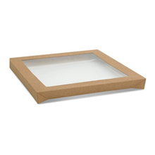Cater Box Lid Only Square Large Kraft 