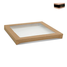 Cater Box Lid Only Square Small Kraft 100CTN
