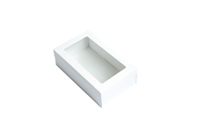 Cater Box Rect Extra Small With Lid White Each 