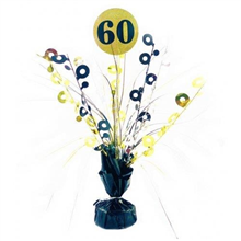 Centrepiece Black  Gold 60TH