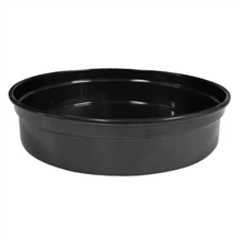 Chef Inox Round Bar Tray Aluminium Black 240mm 