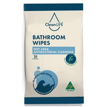 Clean Life Bathroom Wipes 25PK