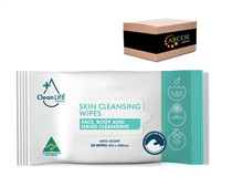 Clean Life Skin Cleansing Wipes 50PK 18CTN