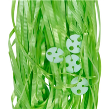 Clipped Ribbons Lime Green 25 Pack
