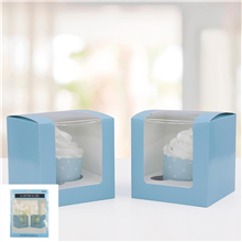 Cupcake Blue Single Box With Insert 4pk