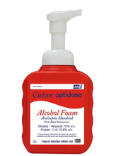Cutan Optidose Alcohol Foam Hand Sanitiser 400ML