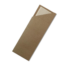 Cutlery Pouch Kraft Bamboo Napkin 100PK