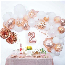 DIY Balloon Garland Kit Rose Gold 