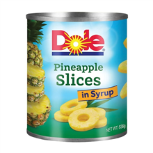 Dole Pineapple Slices In Syrup 836G