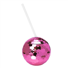Dsico Ball Cup Pink 600ml With Straw