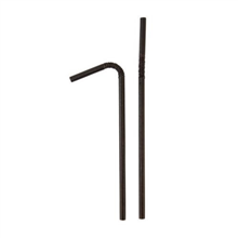 Eco Straws Flexi Paper Black 220PK