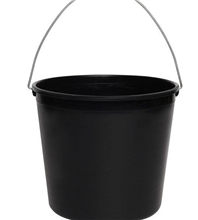 Edco Bucket Round Soft Black 10L