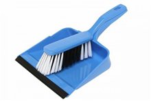 Edco Dust Pan and Brush Set Blue