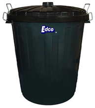 Edco Garbage Bin Plastic 55L CW Lid