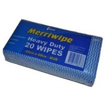 Edco Merriwipe Heavy Duty Wipe 60x45cm Blue 20Pack