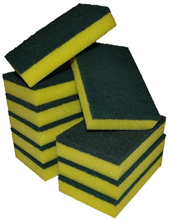 Edco Sponge Scourer GreenYellow Small
