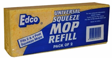 Edco Universal Sponge Mop Refill 2Pk