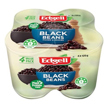 Edgell Black Beans 125G 4PK