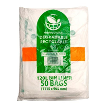 Envirochoice Bin Liner 120L Clear 50 Pack
