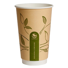 Envirochoice Hot Cup Double Wall 16Oz Kraft 25 Pack