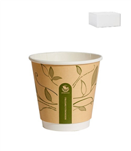 Envirochoice Hot Cup Double Wall 8Oz Kraft 25 Pack 20 Carton
