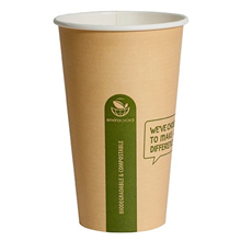 Envirochoice Hot Cup Single Wall 16Oz Kraft 50 Pack