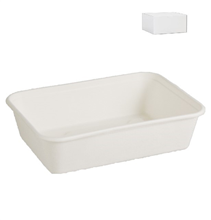 Envirochoice Natural Fibre Rectangle Container 500ml 50 Pack 10 Carton