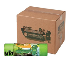 Envirostar Garbage Bag Compost Green 140L 12Roll 12CTN