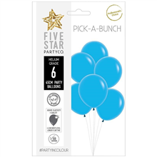 Five Star Balloons 45Cm Matte Blue 6Pk