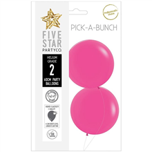 Five Star Balloons Matte Fuchsia 60Cm 2Pk