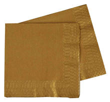 Five Star Napkins Cocktail 2Ply Metalic Gold 40 Pack