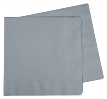 Five Star Napkins Dinner 2Ply Metalic Silver 40 Pack