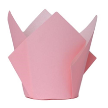 Five Star Paper Tulip Cupcake Case Pastel Pink 20PK