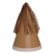 Five Star Party Hat With Tassel Topper Acorn 10 pack