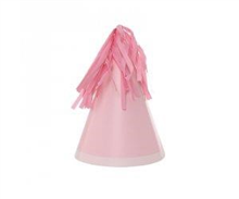 Five Star Party Hat With Tassel Topper Classic Pink 10 Pack