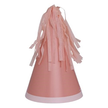 Five Star Party Hat With Tassel Topper Rose 10 Pack