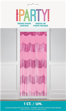 Foil Curtain Pink Scallop 1m x 2m