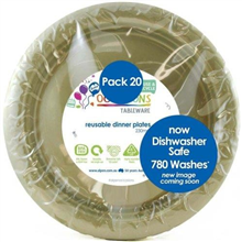 GOLD ROUND DINNER PLATE 20PK ALP