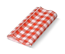 GREENMARK GREASEPROOF PAPER GINGHAM RED 200PK